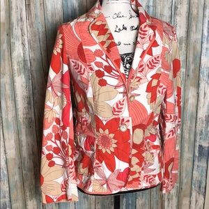 Ann Taylor Floral Print Blazer